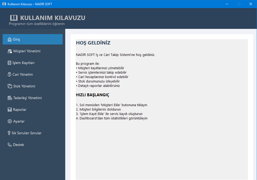 Kullanım Kılavuzu
